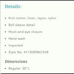 Anthropologie Knitted & Knotted Bella Pointelle Cardigan Size Small Photo 7