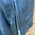 Newport News Women's 90s leather black trenchcoat size 6 Photo 6