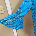 Dana Buchman  Teal Paisley Blouse Photo 1