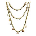Park Lane  Knight Layered Beaded Necklace Gold Coin Tiered Boho Festival Photo 1