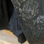 Karen Kane  Black Metallic Floral Cape Style‎ Jacket Size Medium Photo 4