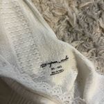 Urban Outfitters Ourfitters Out From Under Ribbed Rosette Lacy White Cropped Scoop Neck Photo 4