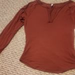 Free People  Long Sleeve Top Copper Size L Photo 3