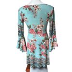 Angie NWT,  V- neckline Angel Long Sleeve  Waistband Dress, Sz M Photo 2