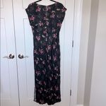 Madewell NWOT Wide V-Neck Midi Dress - True Black Photo 3