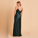 Birdy Grey Jay Bridesmaid Dress Shiny Satin Emerald Green size Small $89 Photo 4