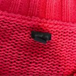 Aerie hot pink knit v neck sweater size large Photo 2
