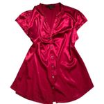 EXPRESS Vintage 1990s Red Gothic Stain Blouse Photo 0