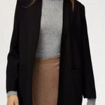Aritzia  WILFRED Solaina Open Front Black Blazer size Large Photo 0