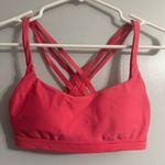 Lululemon  Athletica Coral Strappy Sports Bra Size 32A Photo 0