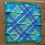 Vera Bradley Vintage 1960's Vera Watercolor Plaid Silk Scarf Photo 4