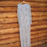 Mac Duggal   93939 Womens  High Neck Long Sleeve Embellished Column Gown Dress Photo 5