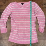 Talbots 100% Linen Knit Crewneck Casual Striped Sweater Photo 9