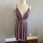 Lulus NWT  Stop The Show Glitter Skater Dress Size Medium Photo 3
