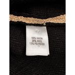 St. John Collection Shell & Skirt Santana Knit Wool Blend Classic Black & Gold L Photo 11