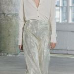 ZARA  Champaign gold midi skirt. M Photo 1