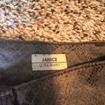 Level 99 Snakeskin Print Ultra Skinny Jeans Gray Animal Print Size 25 Photo 1