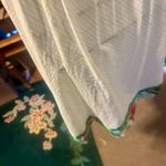 Free People Vintage  white and green baby doll dress M Photo 10