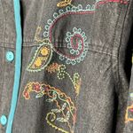 Vintage Denim‎ & Co. Embroidered Pantsuit Blue Size 2X Photo 3