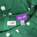 Unique Vintage  X GB Green Polka Dot Dress, 5X‎ Photo 13