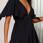 Free People Beach LaLa Black Backless Maxi Dress Black L Photo 0