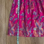 Lilly Pulitzer NWT  Cosita Smocked Waist Silk Blend Dress Pink Acai Berry Size 8 Photo 12