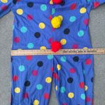 Vintage handmade blue Polkadot clown suit with pom detail on front MEDIUM? Photo 3