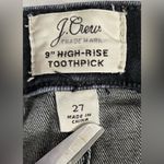 J.Crew  9” High-Rise Toothpick Gray/Black Jeans. Photo 5