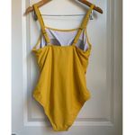 Catherine Malandrino  Women’s One Piece Swimsuit with Side Ruching‎ Yolk Yellow Photo 1