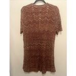 Venezia Lane Bryant 18/20 Chevron Knit Tunic Dress | Plus‎ Size Boho Retro Brown Photo 3