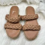 Marc Fisher  Jaime Braided Flat Espadrille Slip On Sandals Size 8 Photo 0