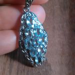 Sky Blue Topaz Stainless Steel Necklace Photo 6