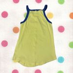 Yellow Halter neck Ribbed Tank top Photo 1