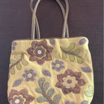 Bueno Floral Embroidered Shoulder Bag Cottagecore Purse Tan Fall Quilted Boho Photo 0