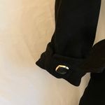 Kate Spade : Black Winter Wool (95%) Trench Coat- Gold Tone Accents Photo 5
