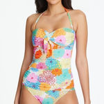 Bleu Rod Beattie  Fresh Picks Knot Front Bandeau Tankini Top and Bottom Photo 0
