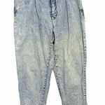 Bill Blass Vintage Bill Blasé Acid Washed Pleated Jeans Photo 0