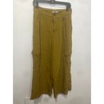 Madewell  Women's Green Loose Fitting Drapey Wide-Leg Cargo Pants Size 4 Photo 4