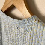 Vintage Meslin Button Down Reversible Jacket Light Blue Yellow Paisley Size S Photo 6