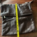 Vintage Y2K Molton Brown London Brown Leather Messenger Crossbody Bag Suede Flap Photo 8