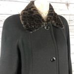 JAD Vintage wool coat with Cheetah fur collar and cuffs. Size 8 Photo 3