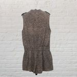 Robert Rodriguez  100% Silk Romper 2 Animal Print Black Pink Shorts Photo 1