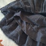 Love Shack Fancy  Black Ruffle Mini Skirt Photo 3