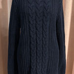 Nautica Navy Cable Knit Pullover Sweater Size Large Photo 0