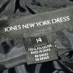 Jones New York Womens Dress Size 14 Midi Shift Black Sleeveless Lined Round Neck Photo 1