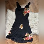 Reformation  Emmeline Black Floral Mini Dress Photo 2