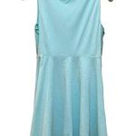 Talula Aritzia A-Line Dress with Mesh Blue Size Medium Photo 0