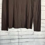 Jones New York Brown Long Sleeve Cotton Shirt Women’s S Classic Minimalist Fall Photo 3