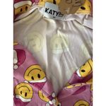 Christmas Smiley Face Pajamas Women’s Pink Size M Photo 3
