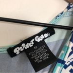 Planet Gold Blue Multicolor Geometric Stripes Tent Mini Summer Tank Top Dress Photo 3